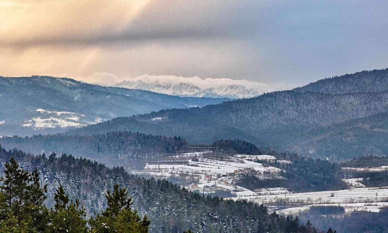 Sloneczny Chelm - Apartamenty W Gorach, Prywatna Sauna Jacuzzi Balia W Cenie, Spa, Grill, Stok Narciarski Myslenice, Sciezki Rowerowe, Rzeka Raba, Widok Na Tatry Buitenkant foto